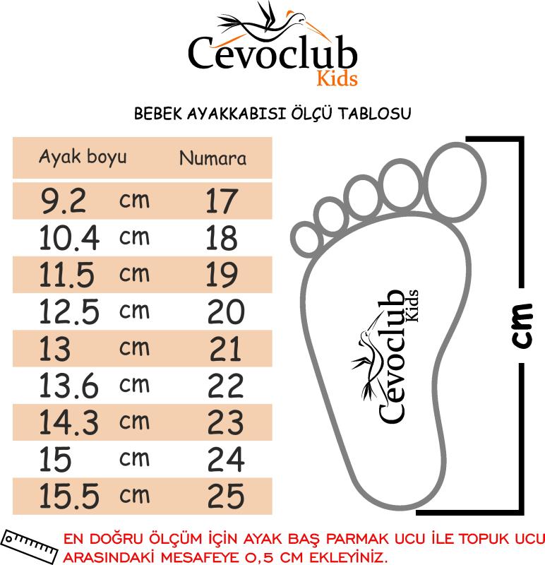 Sihirli İsimli Tabanlı Makosen Bebek Ayakkabısı Bej CV-349