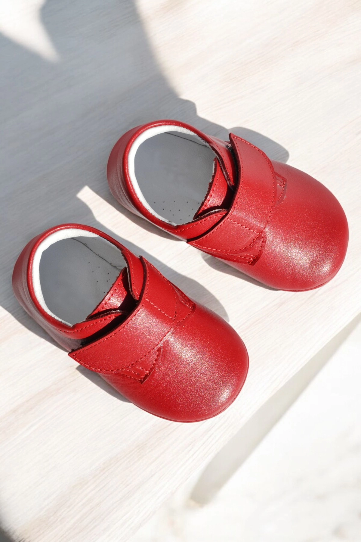 Molyer Hakiki Deri Cırtlı Ortopedik İlkadım Bebek Ayakkabısı CV-448