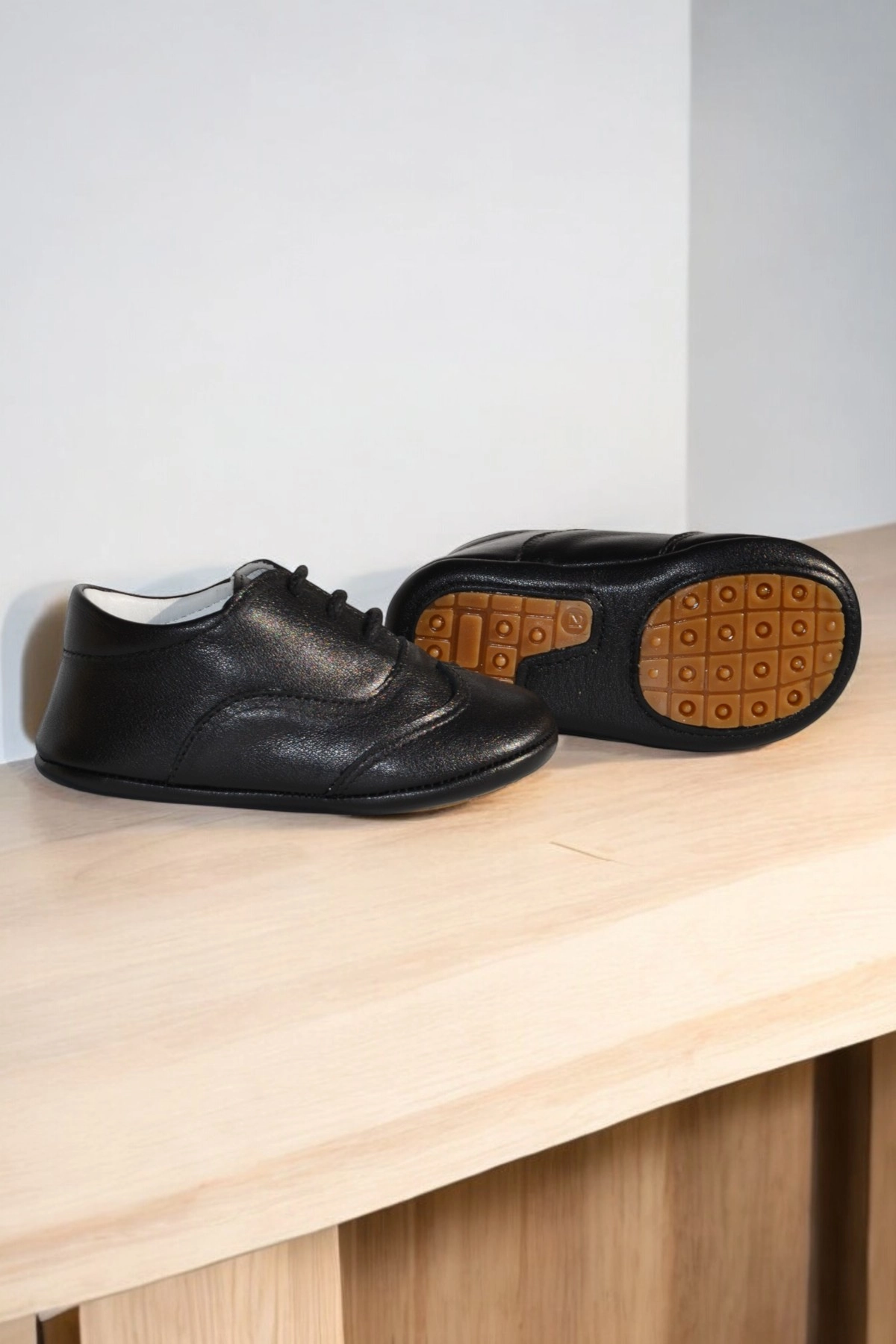 Oxford Hakiki Deri Ortopedik İlkadım Bebek Ayakkabısı CV-446