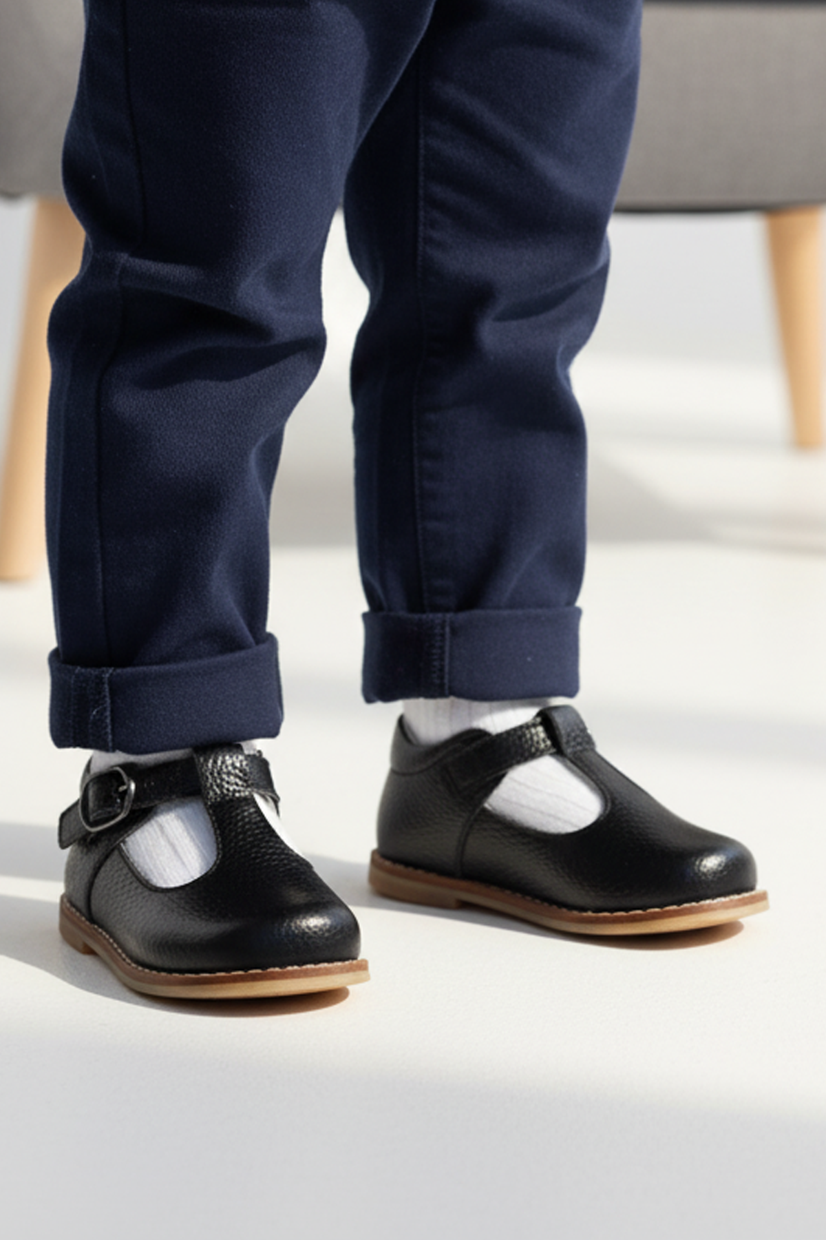 Hakiki Deri Ortopedik İlkadım Ayakkabı Siyah CV-337