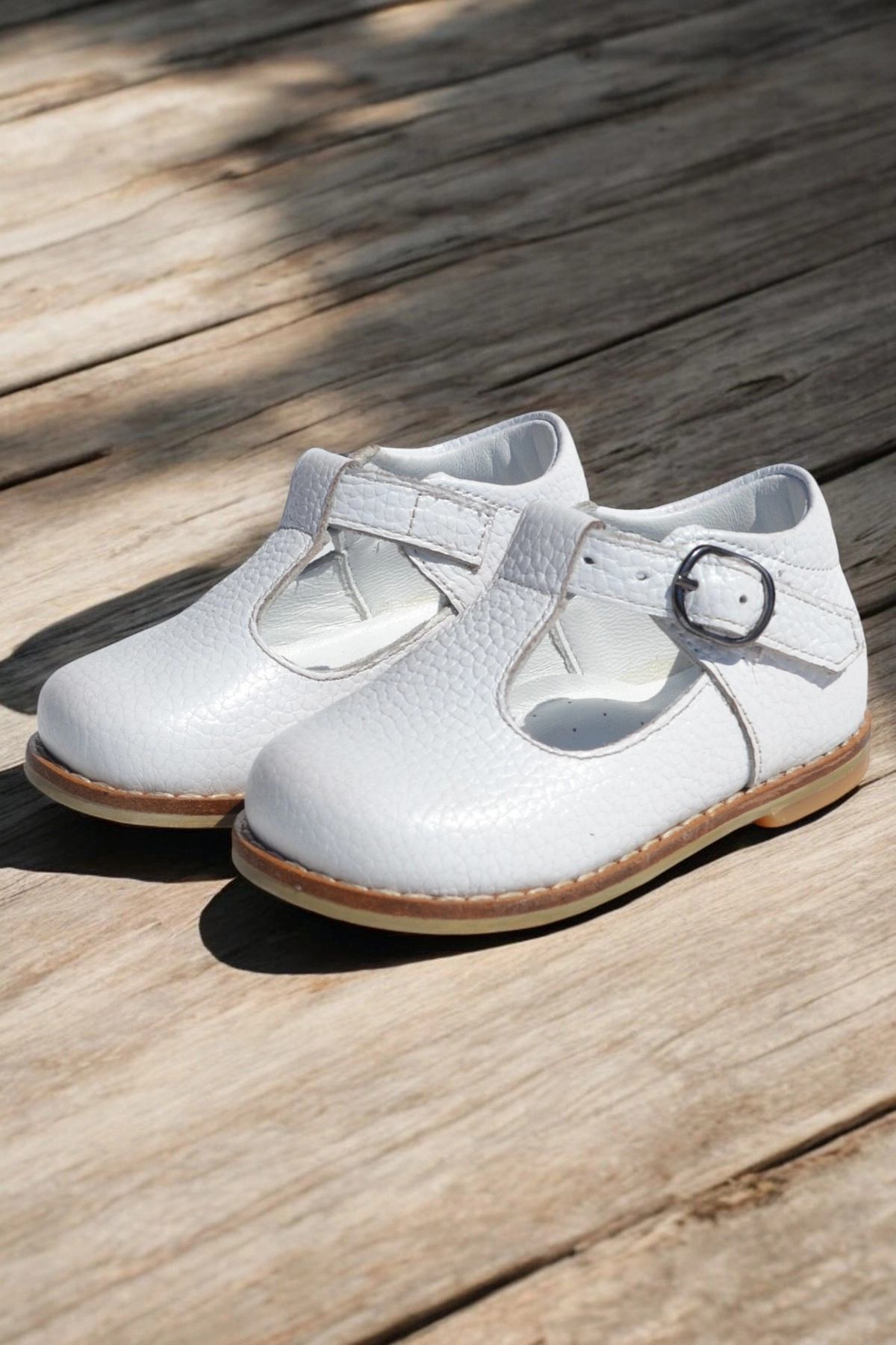 Hakiki Deri Ortopedik İlkadım Ayakkabı Beyaz CV-479
