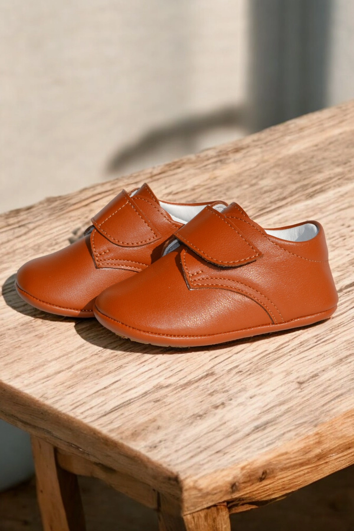 Molyer Hakiki Deri Cırtlı Ortopedik İlkadım Bebek Ayakkabısı CV-437