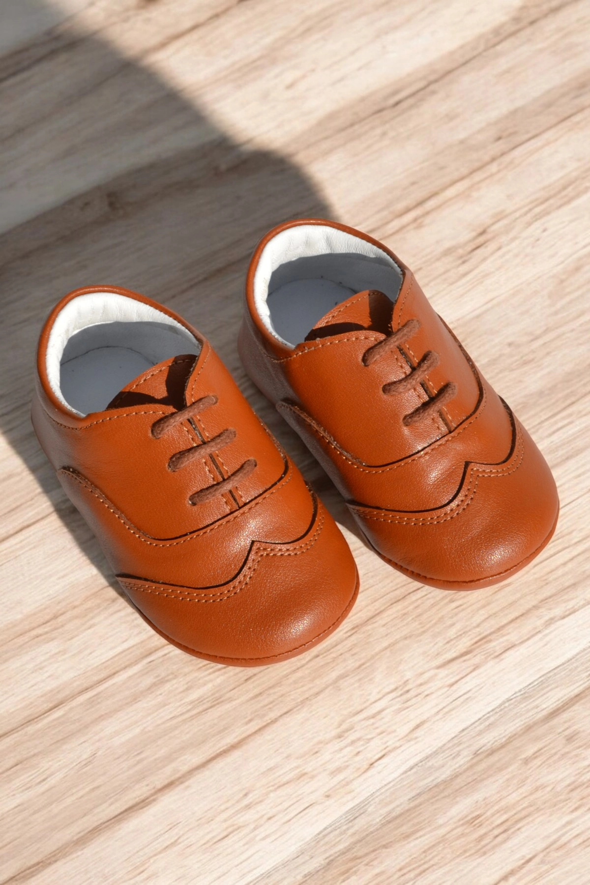Oxford Hakiki Deri Ortopedik İlkadım Bebek Ayakkabısı CV-442