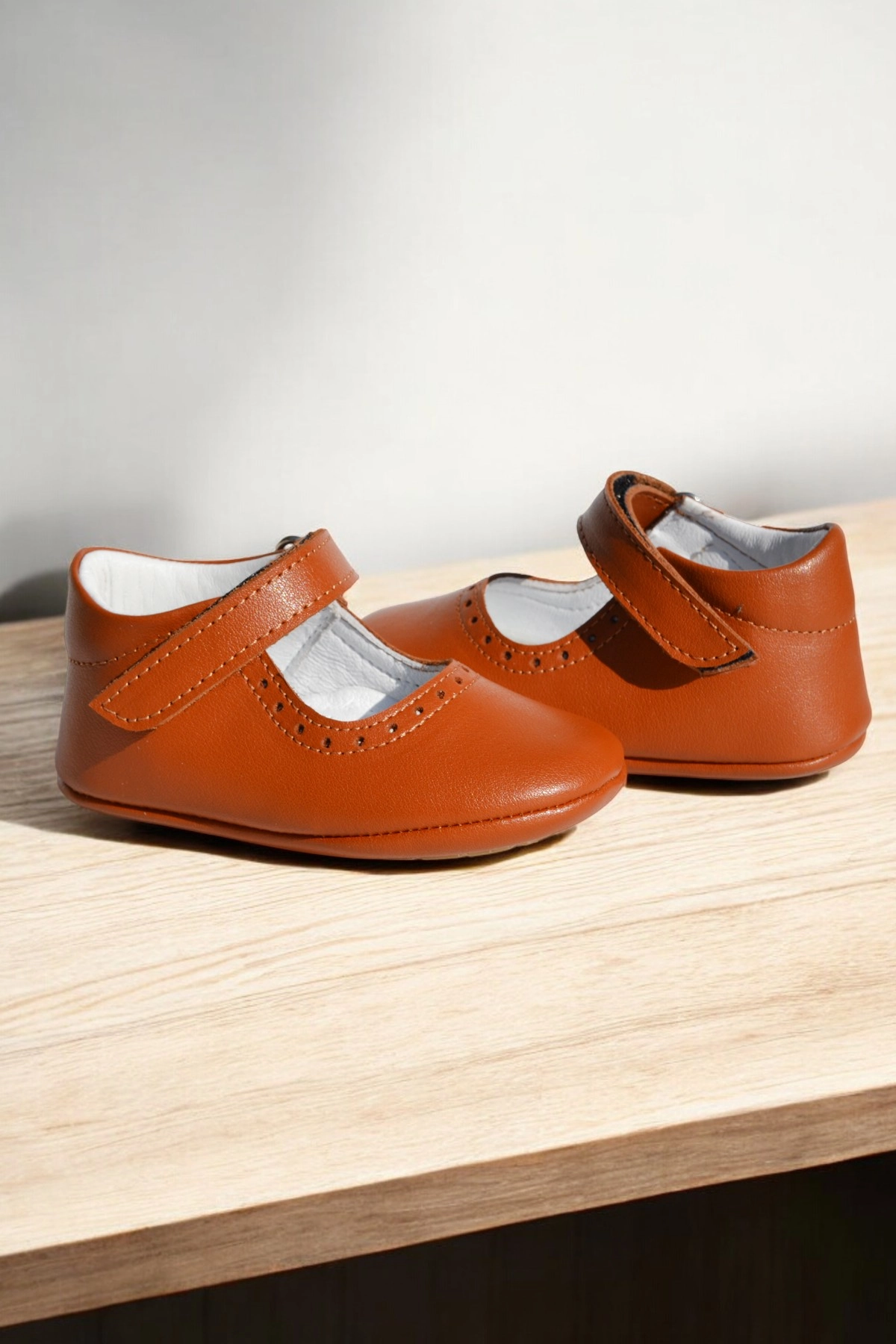 Hakiki Deri Cırtlı Ortopedik ilkadım Bebek Ayakkabısı CV-449