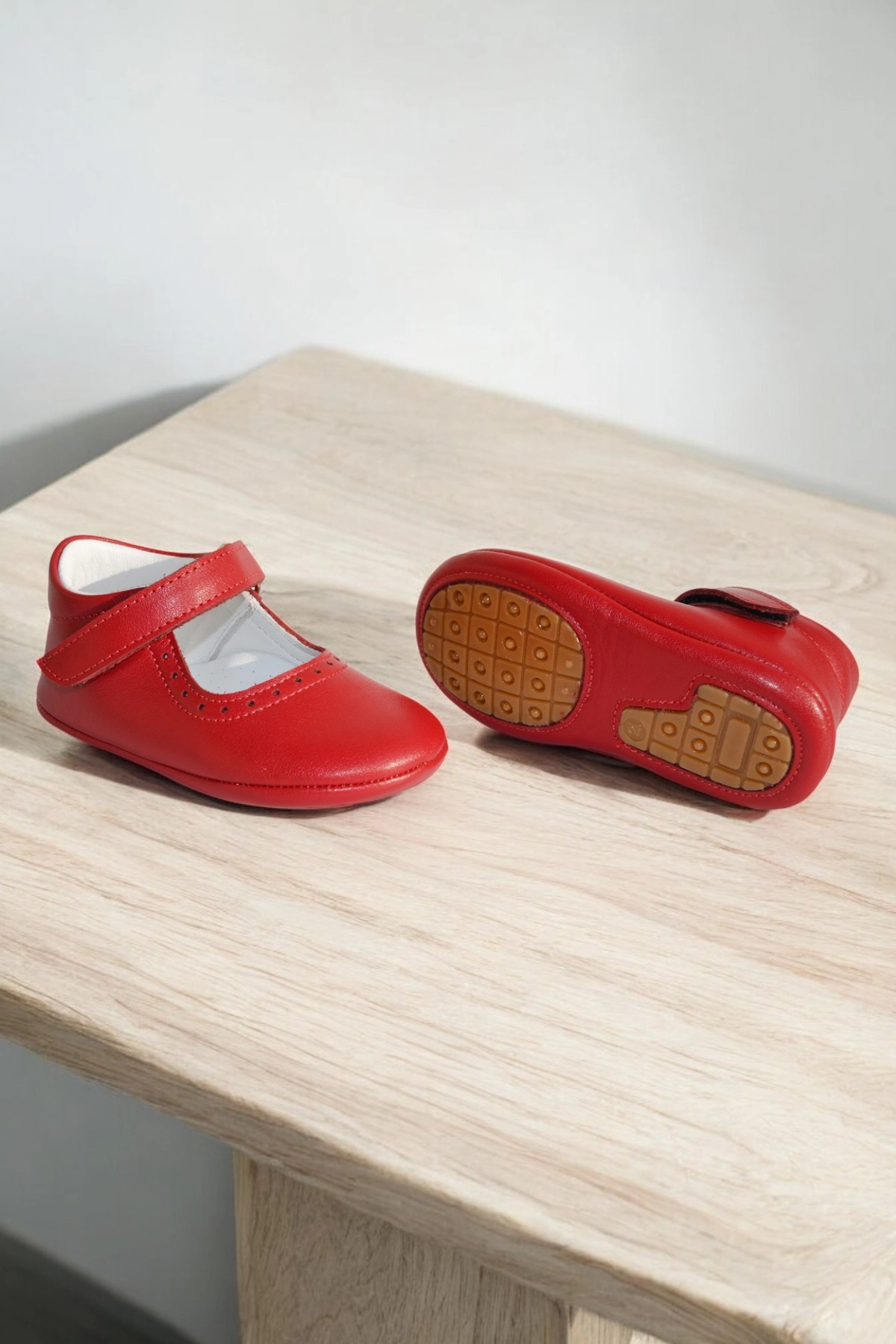 Hakiki Deri Cırtlı Ortopedik ilkadım Bebek Ayakkabısı CV-447