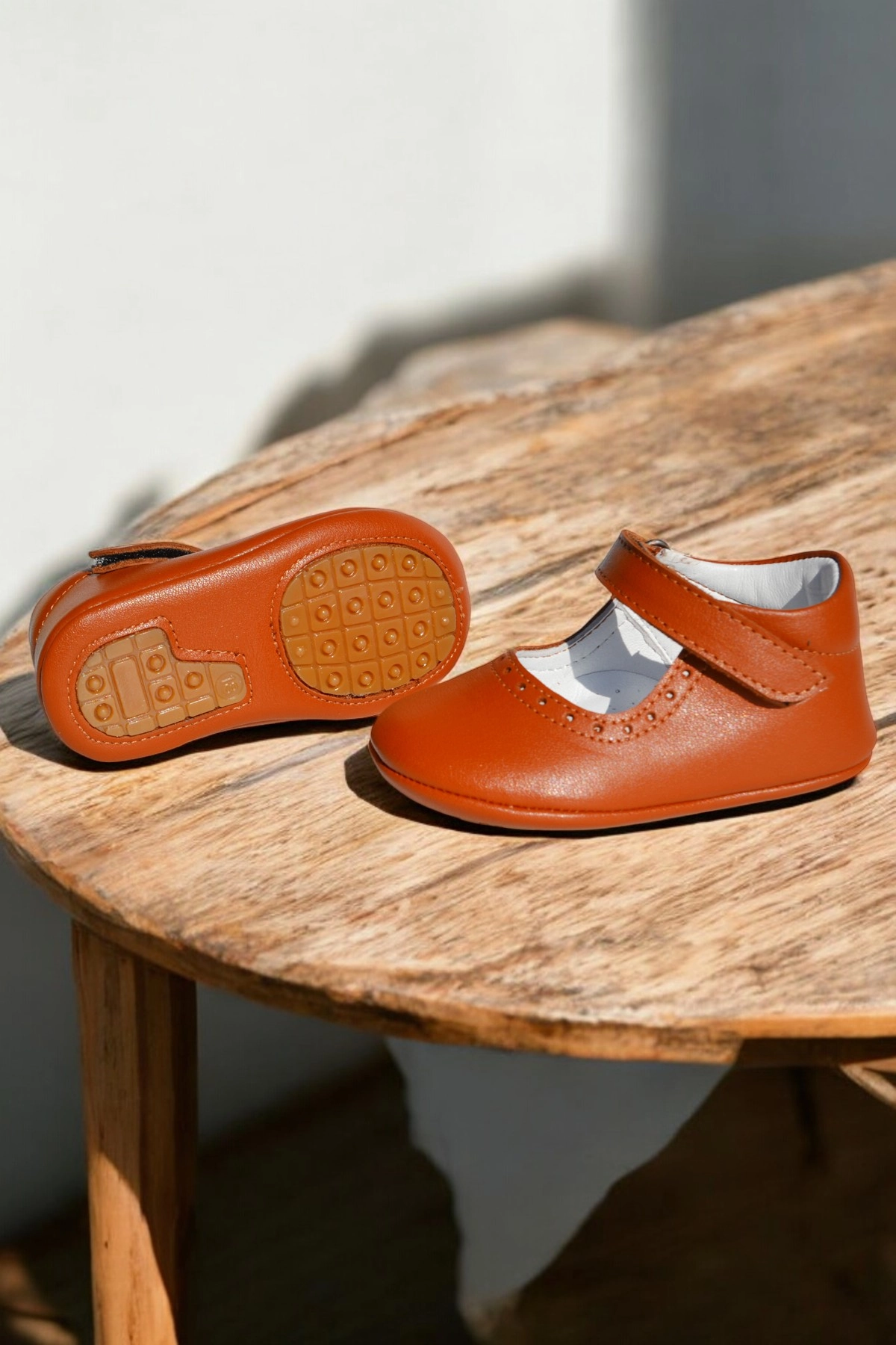 Hakiki Deri Cırtlı Ortopedik ilkadım Bebek Ayakkabısı CV-449