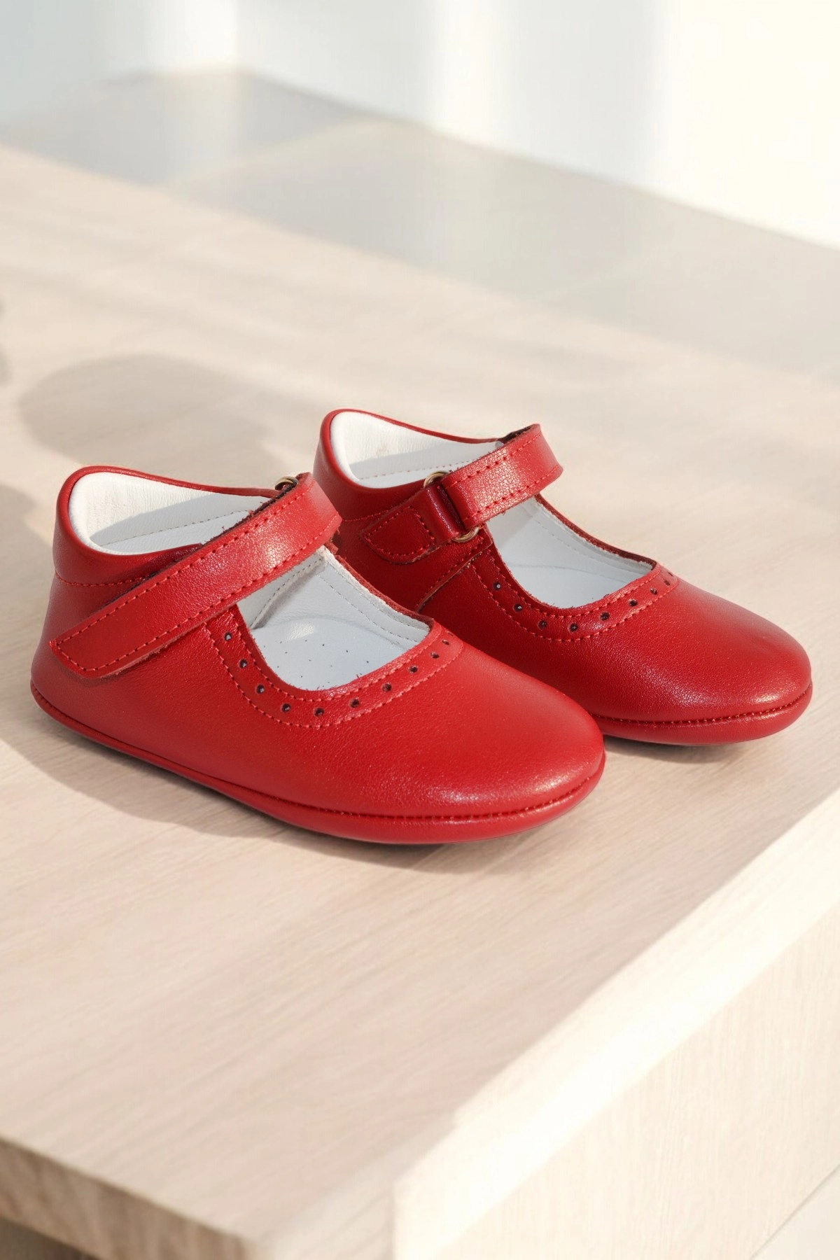 Hakiki Deri Cırtlı Ortopedik ilkadım Bebek Ayakkabısı CV-447