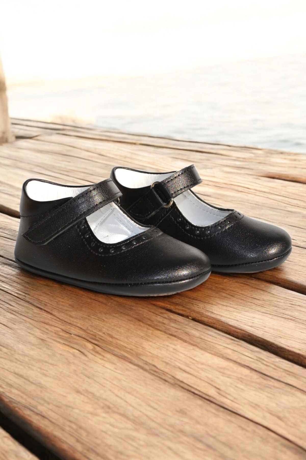 Hakiki Deri Cırtlı Ortopedik ilkadım Bebek Ayakkabısı CV-444