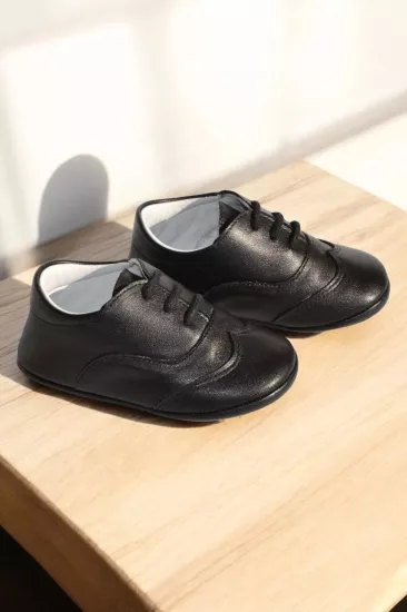 Oxford Hakiki Deri İlkadım Bebek Ayakkabısı