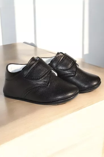Molyer Hakiki Deri Cırtlı İlkadım Bebek Ayakkabısı
