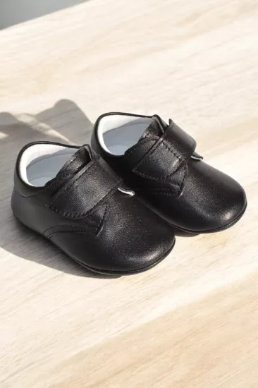Molyer Hakiki Deri Cırtlı İlkadım Bebek Ayakkabısı