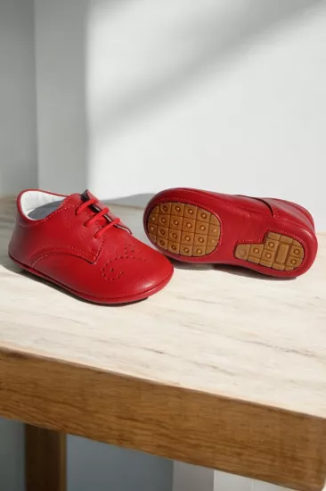 Molyer Hakiki Deri İlkadım Bebek Ayakkabısı