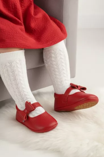 Hakiki Deri Babet Ortopedik ilkadım Bebek Ayakkabısı