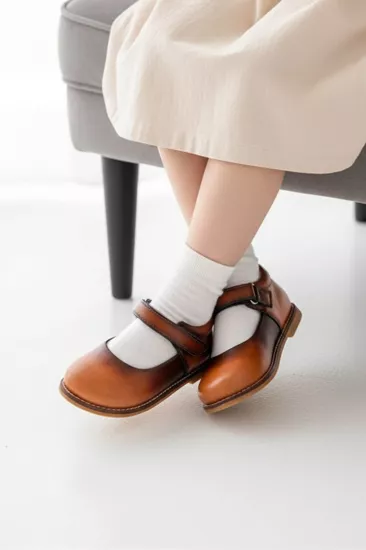 Hakiki Deri  Cırtlı Ortopedik İlkadım Ayakkabı