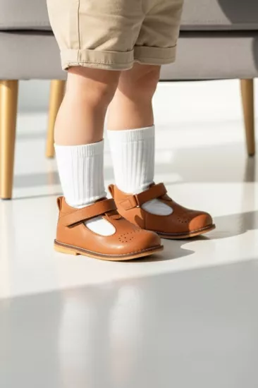 Hakiki Deri Cırtlı Ortopedik İlkadım Ayakkabı