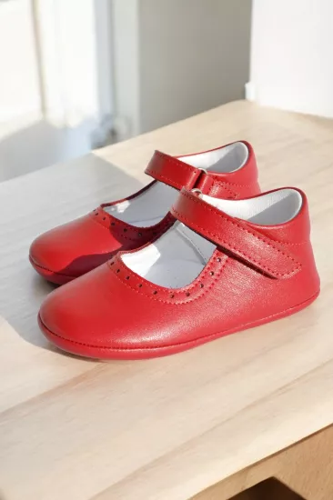 Hakiki Deri Cırtlı Ortopedik ilkadım Ayakkabı