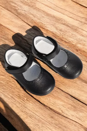 Hakiki Deri Cırtlı Ortopedik ilkadım Ayakkabı