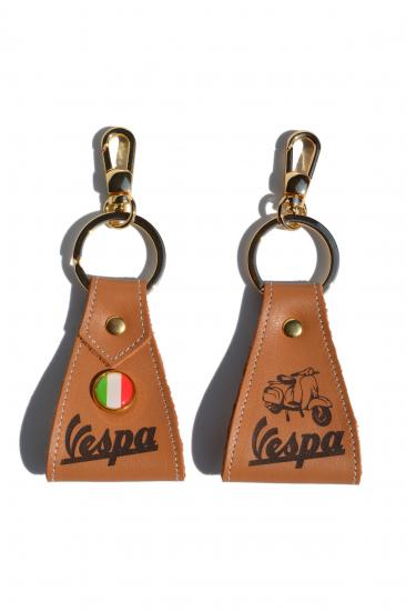 Hakiki Deri Vespa Anahtarlık
